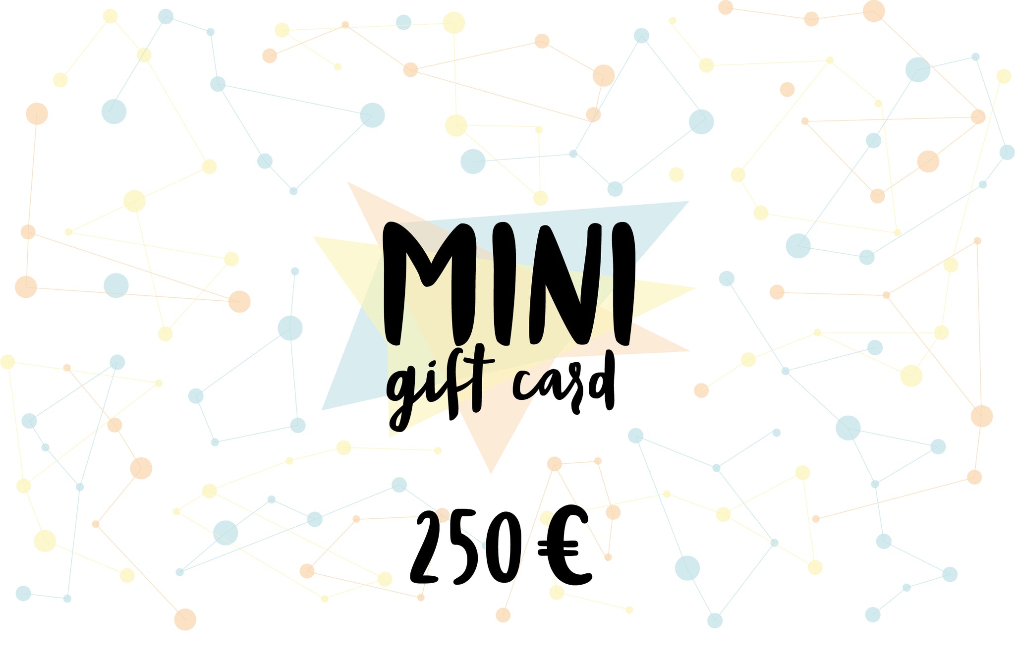 MINI Gift card, value of 250 euro